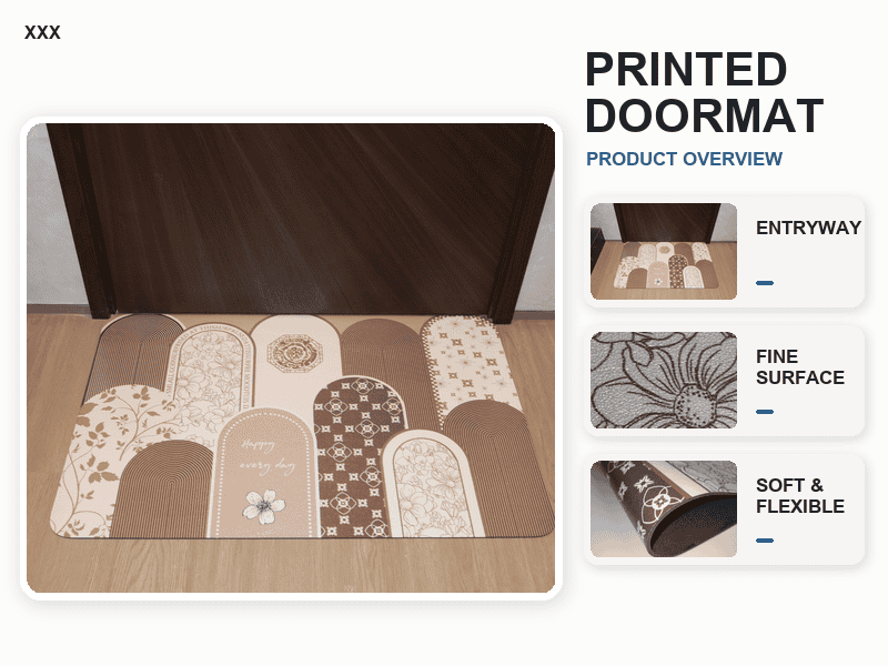 Soft-Touch Coated Absorbent Floor Mat-Small Cylinder